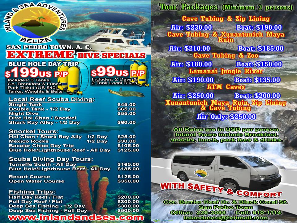 Inland and sea tours